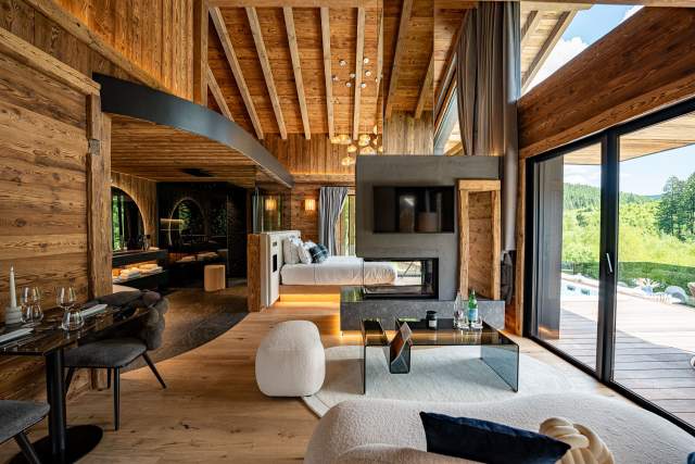 Chalet Gérardmer Jacuzzi 2 personnes · Domaine les Terres Bleues 