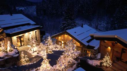 Chalet avec Jacuzzi privatif Vosges · Domaine les Terres Bleues